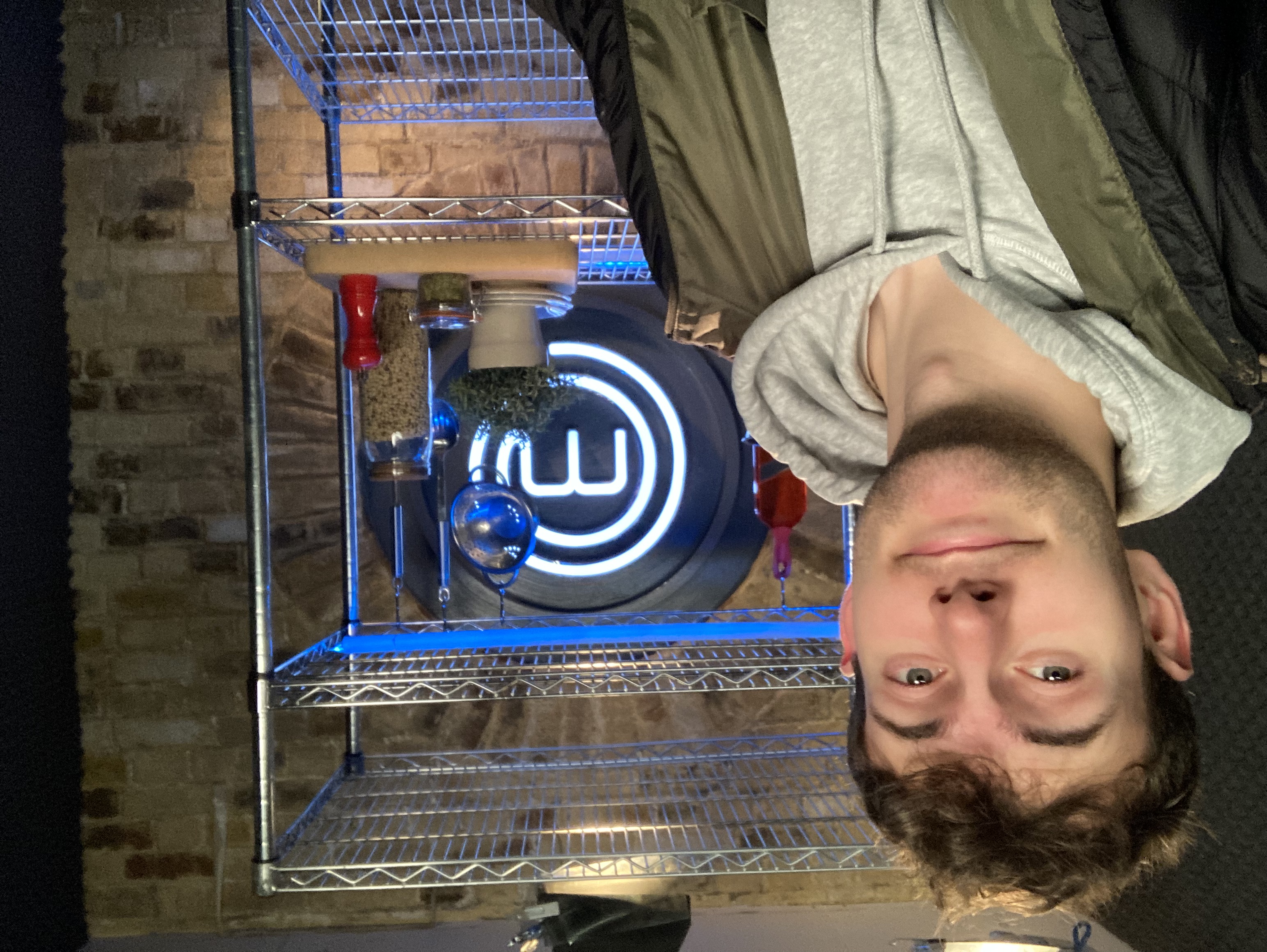 Leon Dobson with MasterChef logo